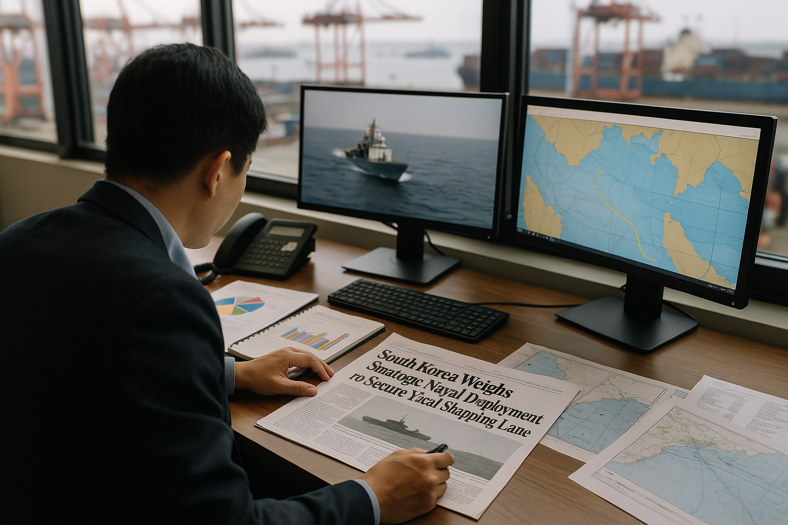 South Korea Considers Naval Force Deployment to Protect Key Shipping Routes