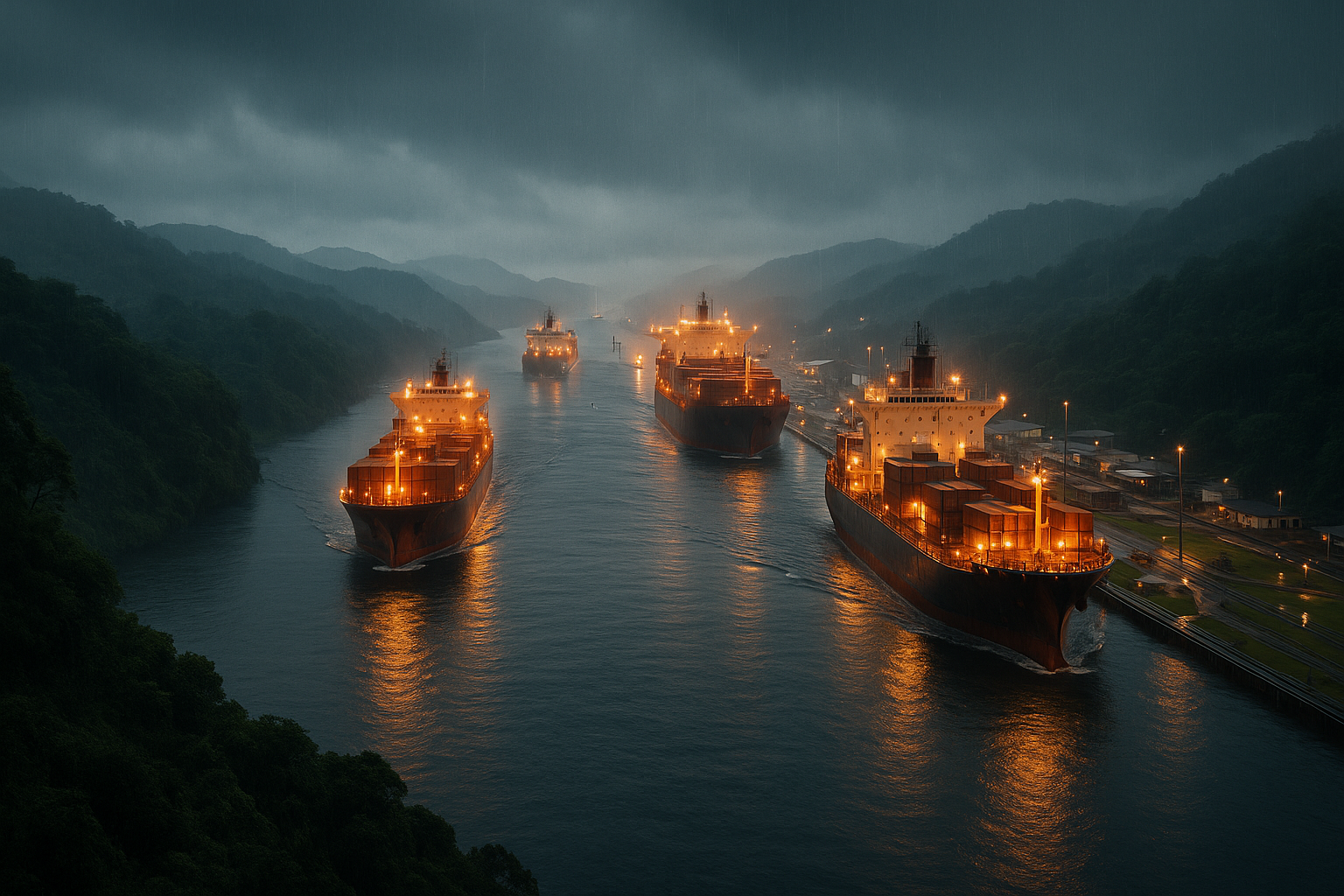 Panama Canal daily transits 33, 49 ft draft restored in Oct